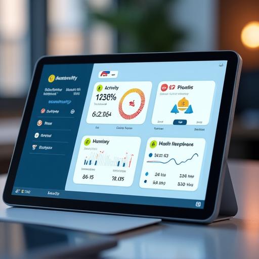 Health tracking dashboard interface